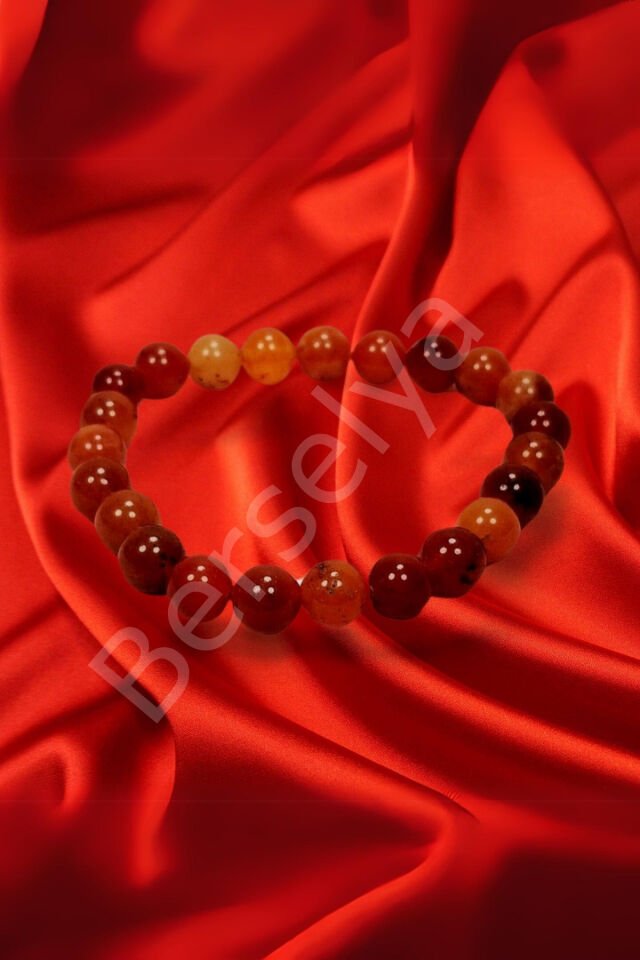 Akik Doğal Taş Bileklik Kutulu