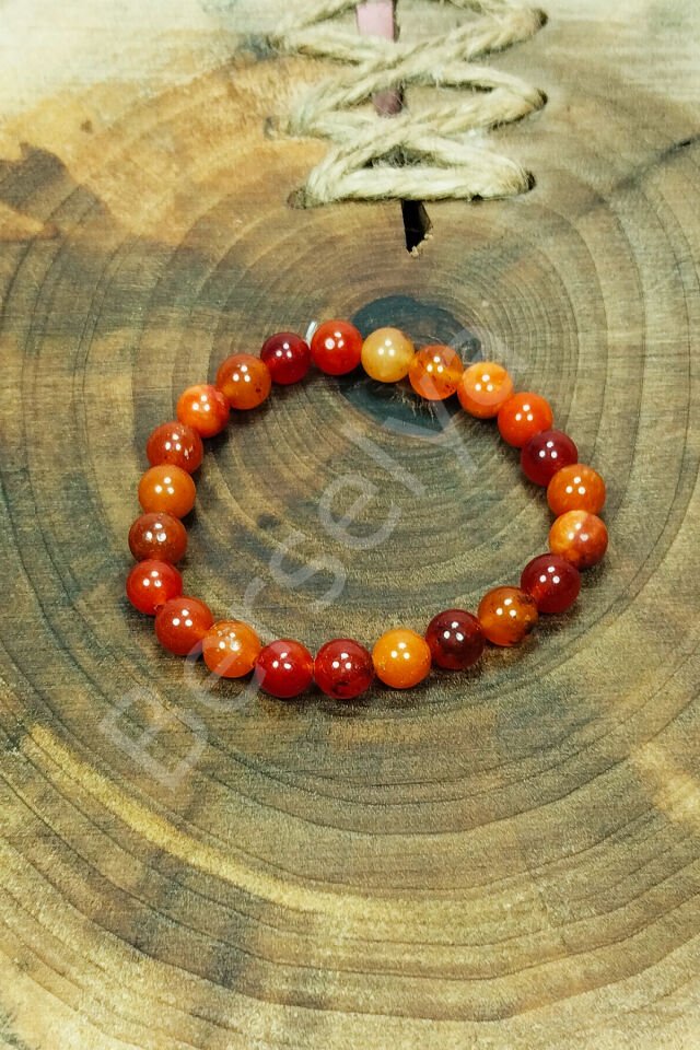 Akik Doğal Taş Bileklik Kutulu