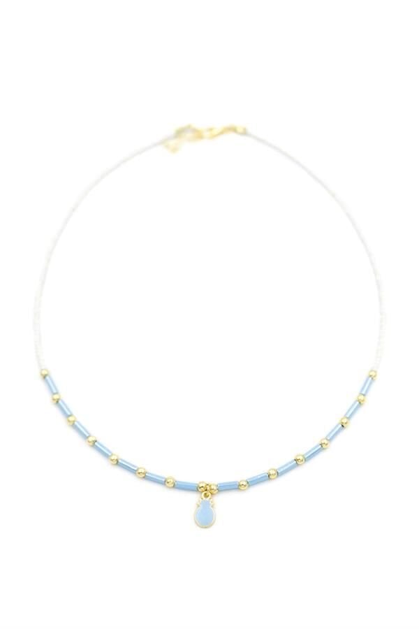 Boncuk Ananas Kolye - Beyaz