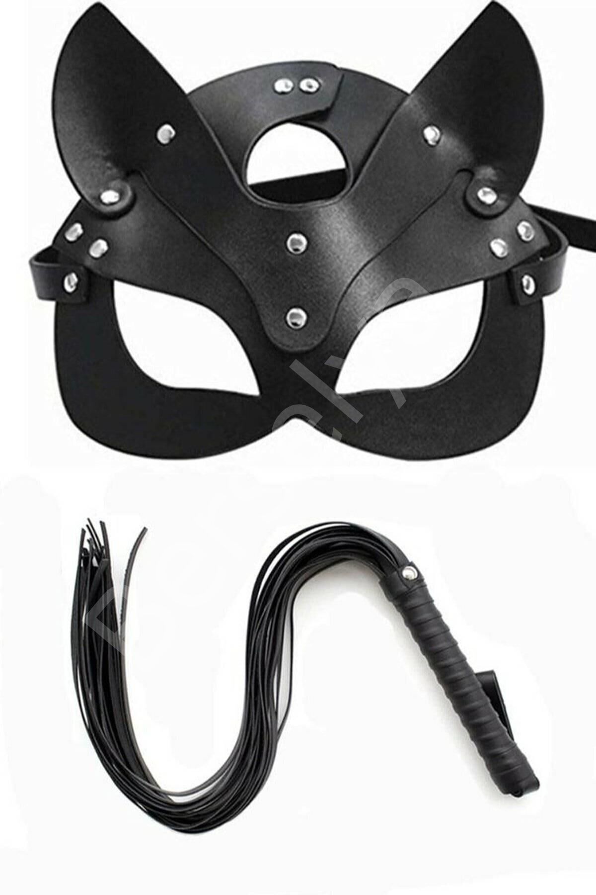 Kırbaç Maske Deri İkili Takım 700410