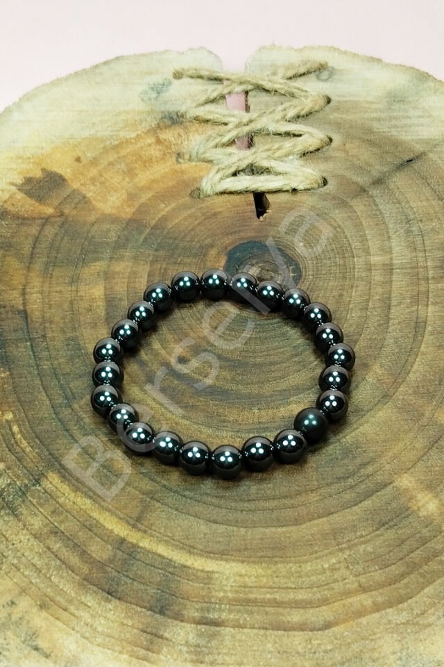 Hematit Doğal Taş Bileklik Kutulu