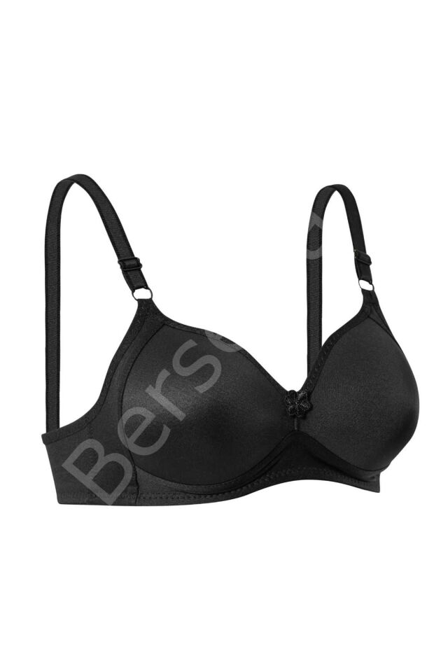 Telsiz Silikonlu Toparlayıcı Sütyen Siyah