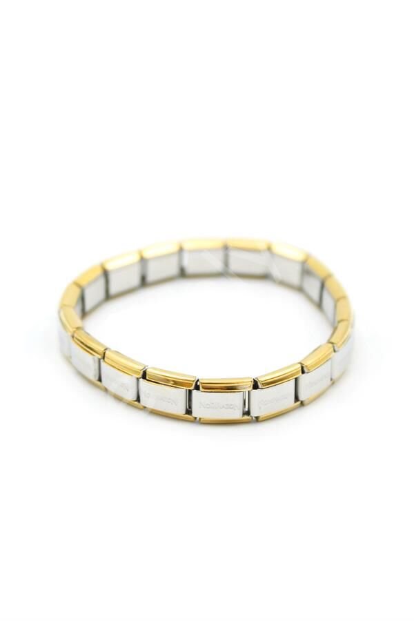 Lastikli Çelik Bilezik - Gümüş