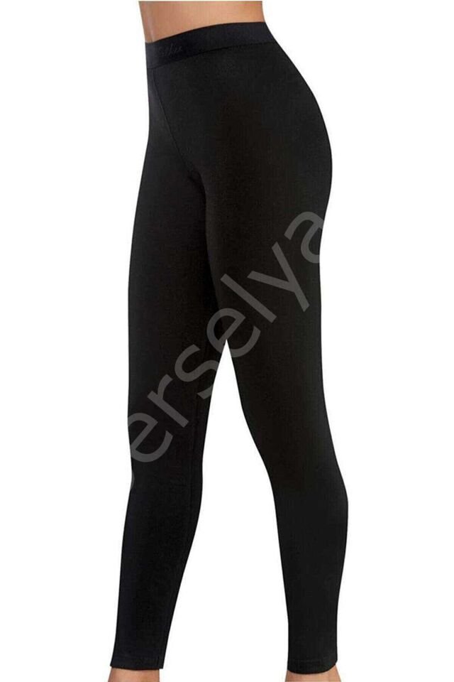 Kadın Kışlık Termal Sıcak Tutan İçlik Tayt Siyah KBR L-XL