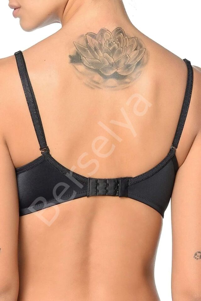 Orkide Kadın Siyah Günlük Basic Dolgulu Push-up Sütyen 2250