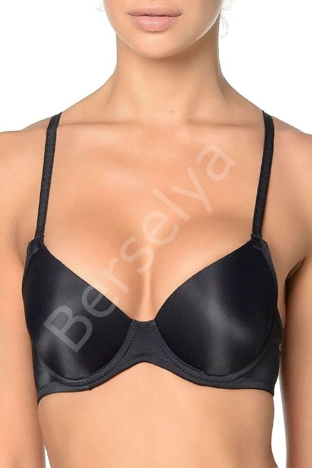 Orkide Kadın Siyah Günlük Basic Dolgulu Push-up Sütyen 2250