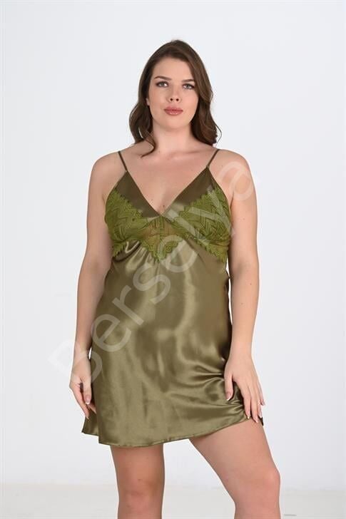 Büyük Beden Haki Gecelik 2104