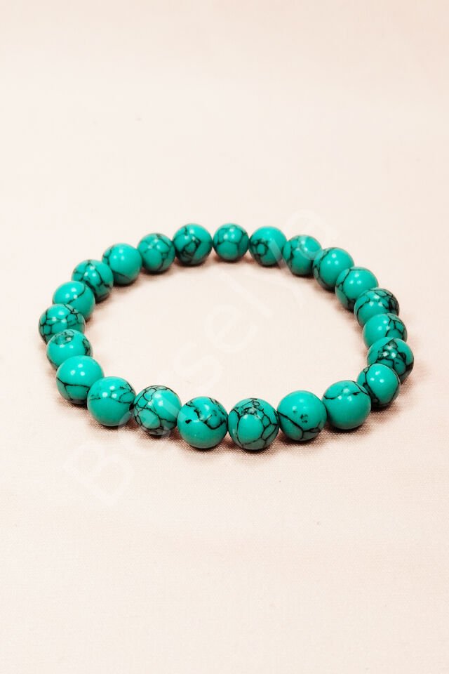 Turkuaz Doğal Taş Bileklik Kutulu