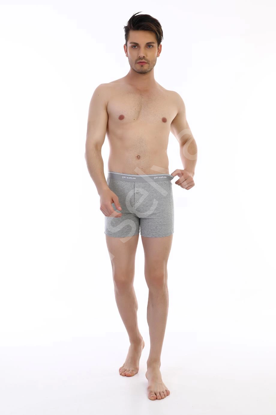 Çift Kaplan 880 Elastanlı Erkek  Boxer