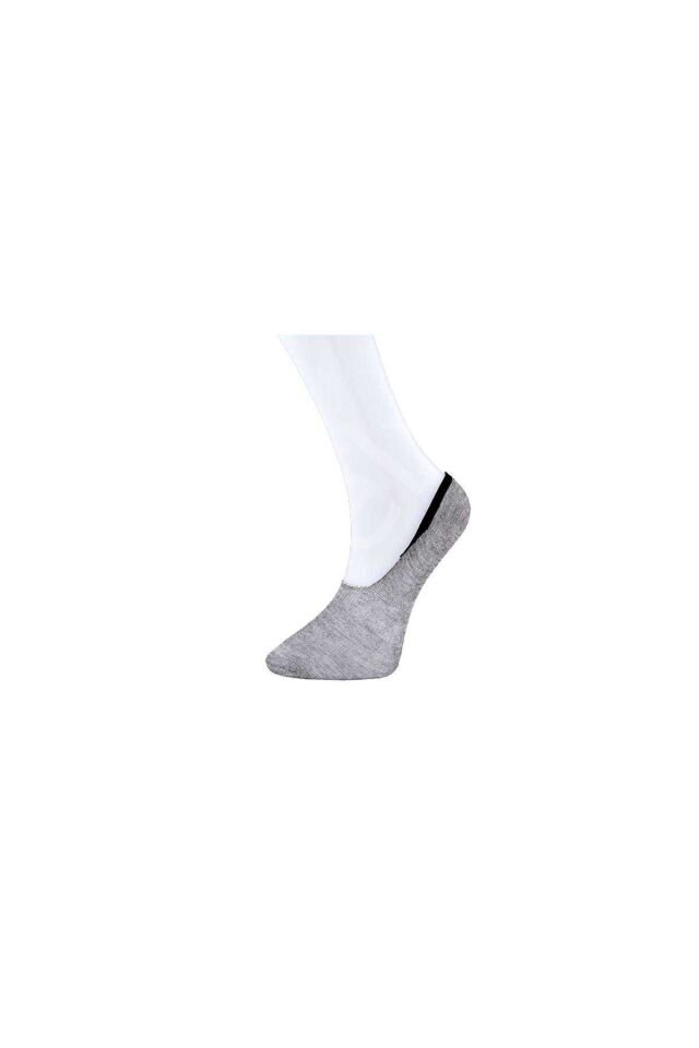 Gri Kadın Babet Çorap 3 Çift