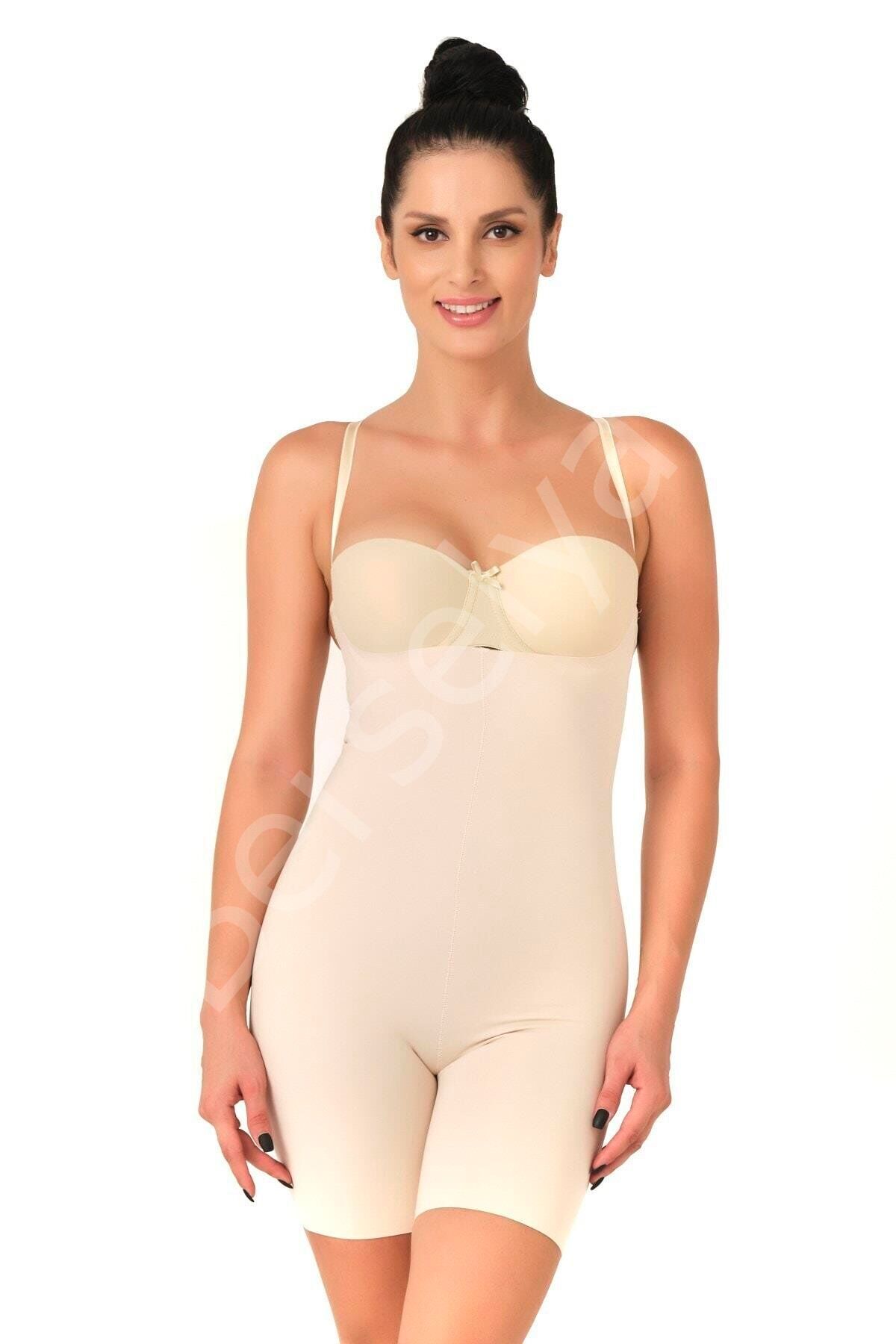 Ten Mı Emay 2758 Lazer Kesim Göğsü Açık Boxer  Korse