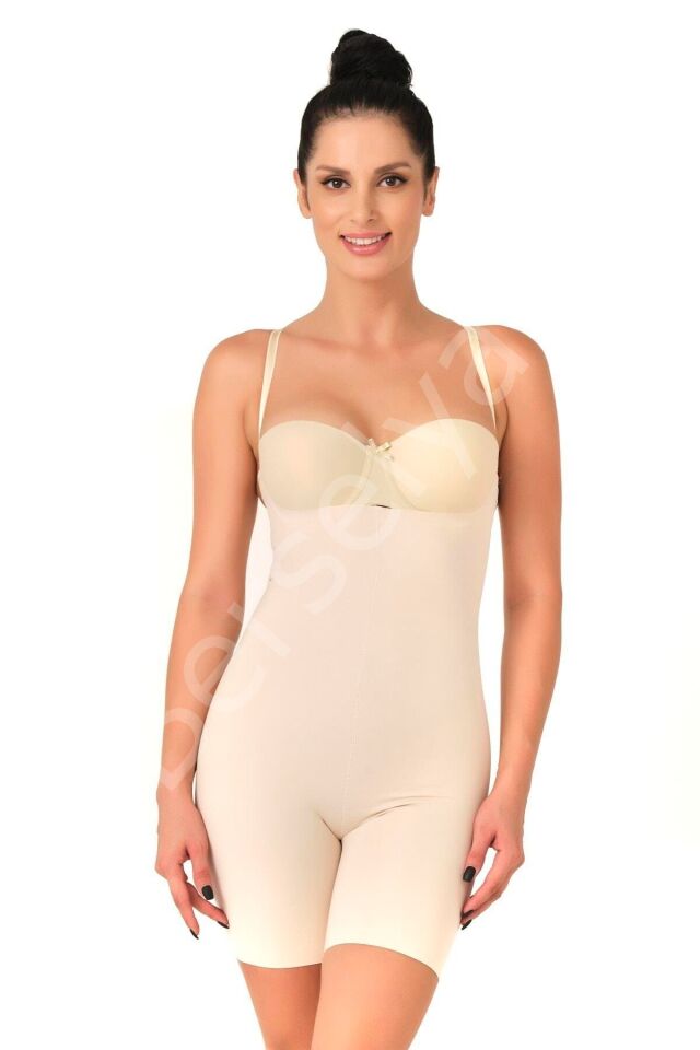 Ten Mı Emay 2758 Lazer Kesim Göğsü Açık Boxer  Korse