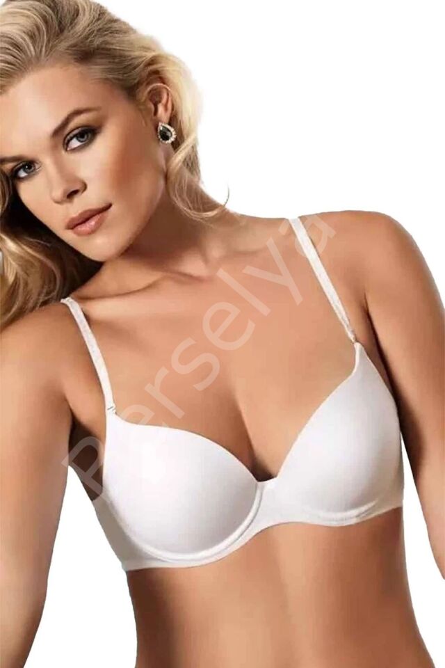 Orkide Kadın Ekru Günlük Basic Dolgulu Push-up Sütyen 2250