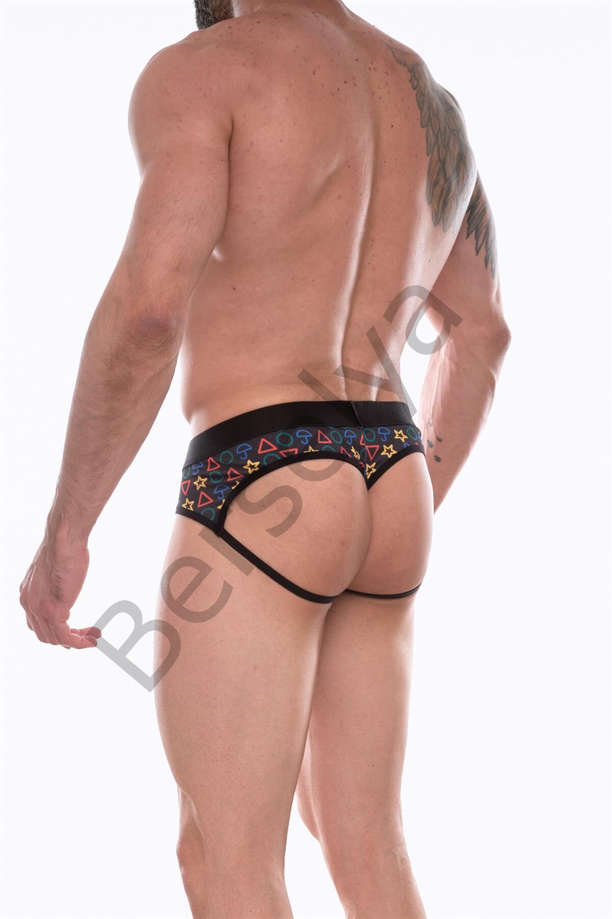 Erkek  Desenli Jockstrap Çamaşır