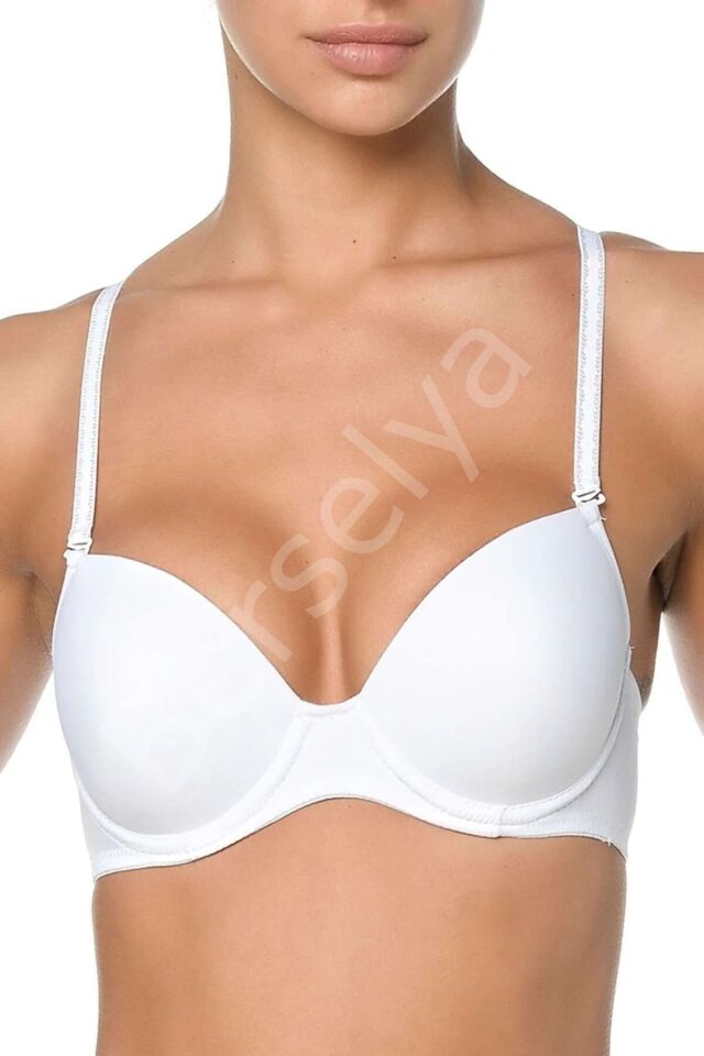 Orkide Kadın Beyaz Dolgusuz Basic Sütyen 8300