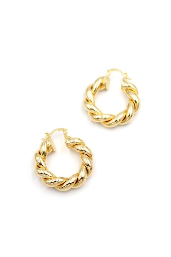 Burgu Halka Küpe - Altın