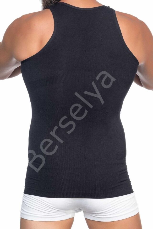 Siyah Mı Emay  E1002 U Yaka Erkek Korse Atlet