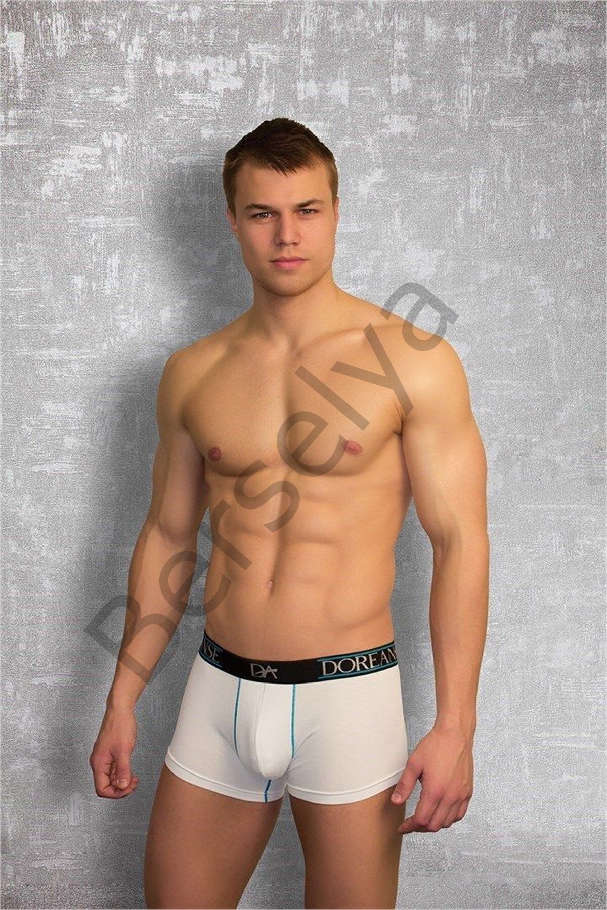 Doreanse  Erkek  Lastiği Yazılı Boxer 1733