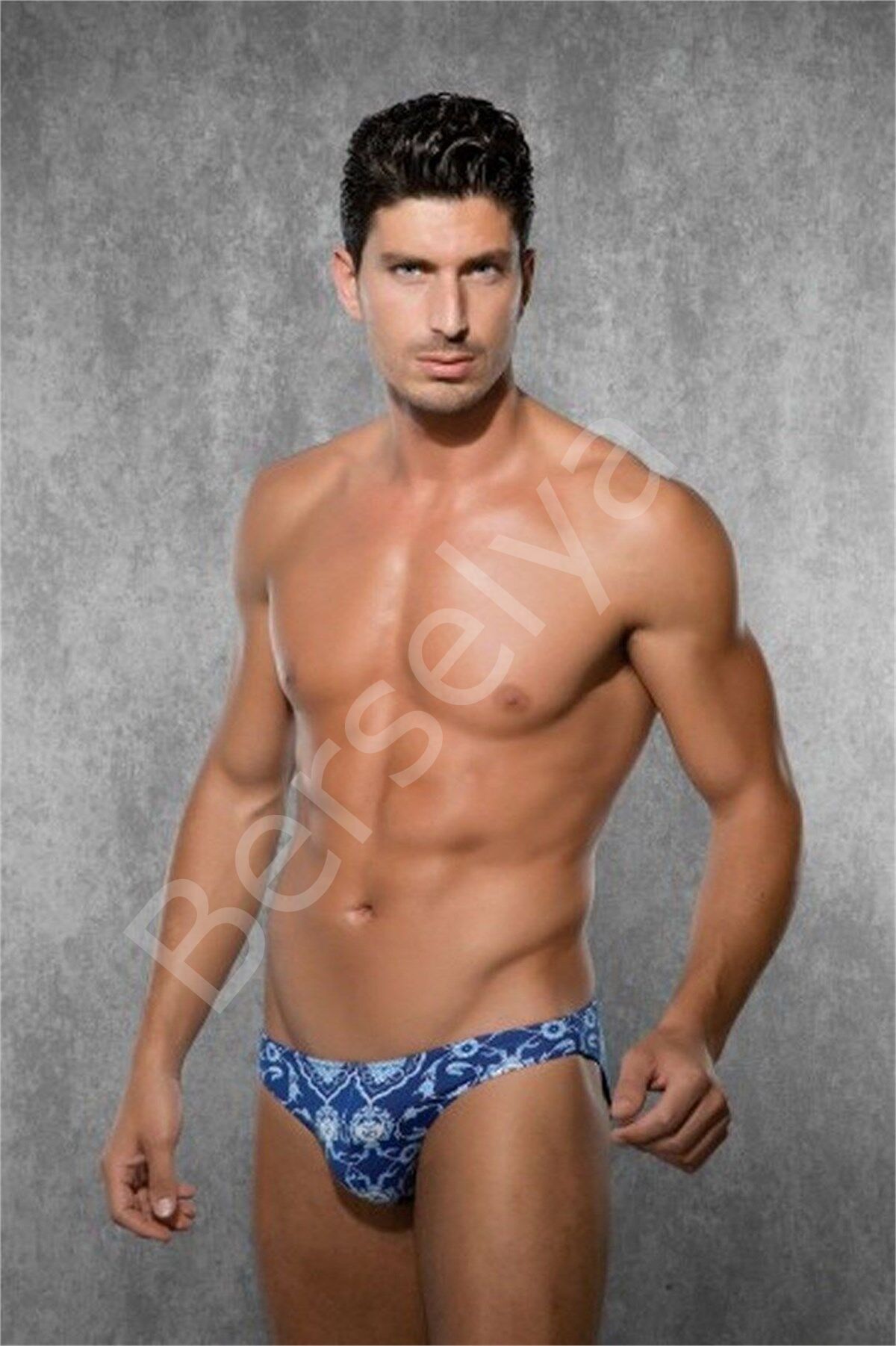 Doreanse  Mavi Desenli Erkek  Slip 1283