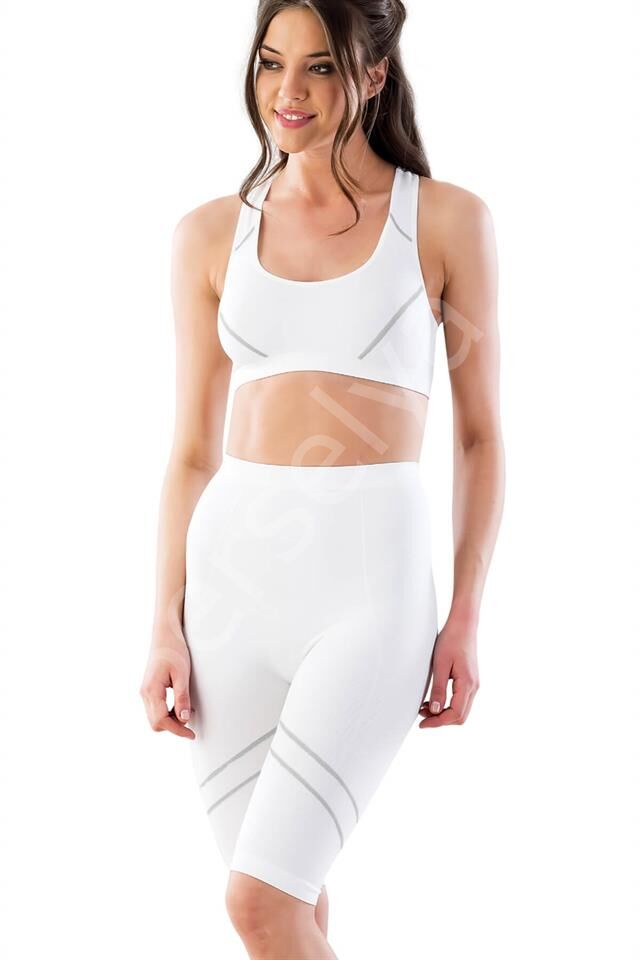 Beyaz-gri Emay 3850 Soft Büstiyer Takım