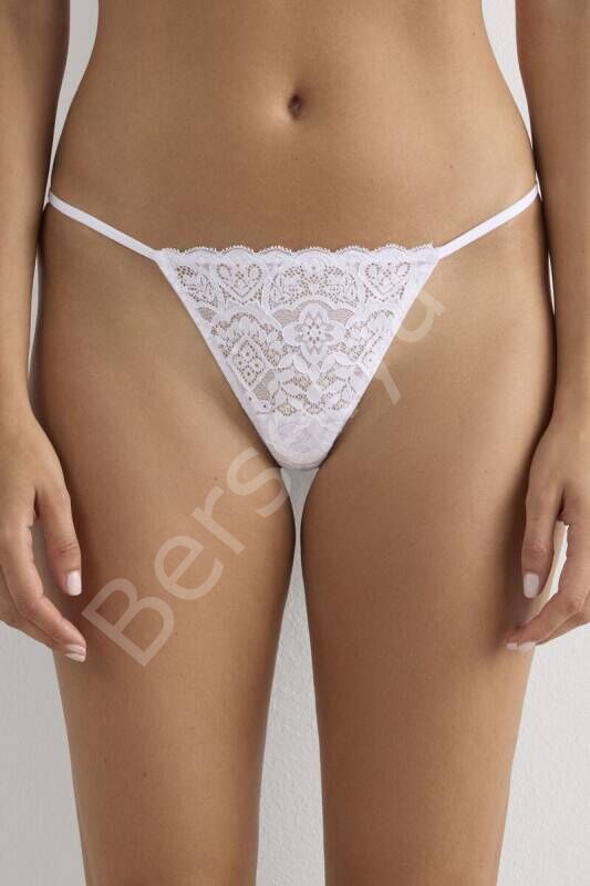 Transparan Dantel Tanga Külot