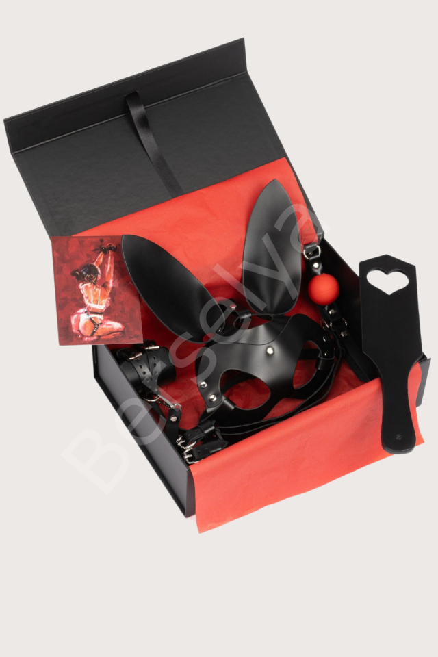 7li Deri Fantezi Siyah Harness Set Özel Tasarım Premium Model 800712s