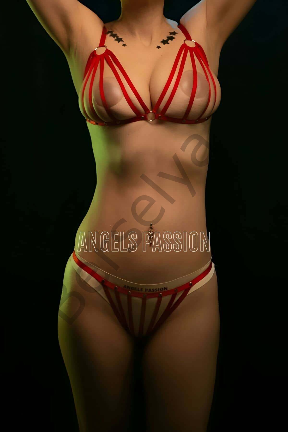 Lastik Harness Sütyen Külot Takım - Brf555