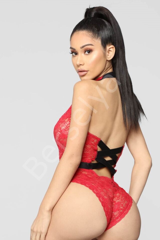 Boyun Ve Bel Kısmı Fiyonklu Babydoll 3209