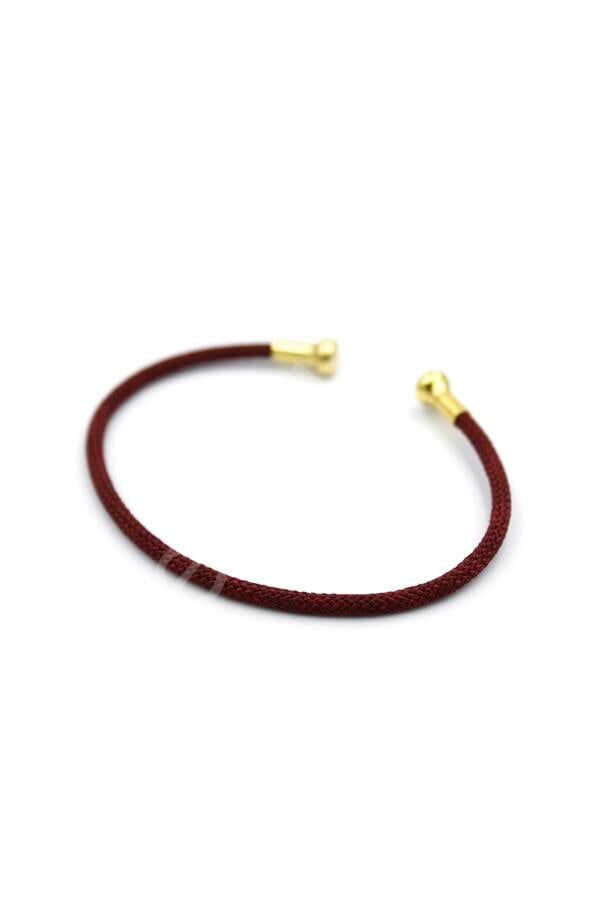 Hasır Pndr Bileklik - Bordo