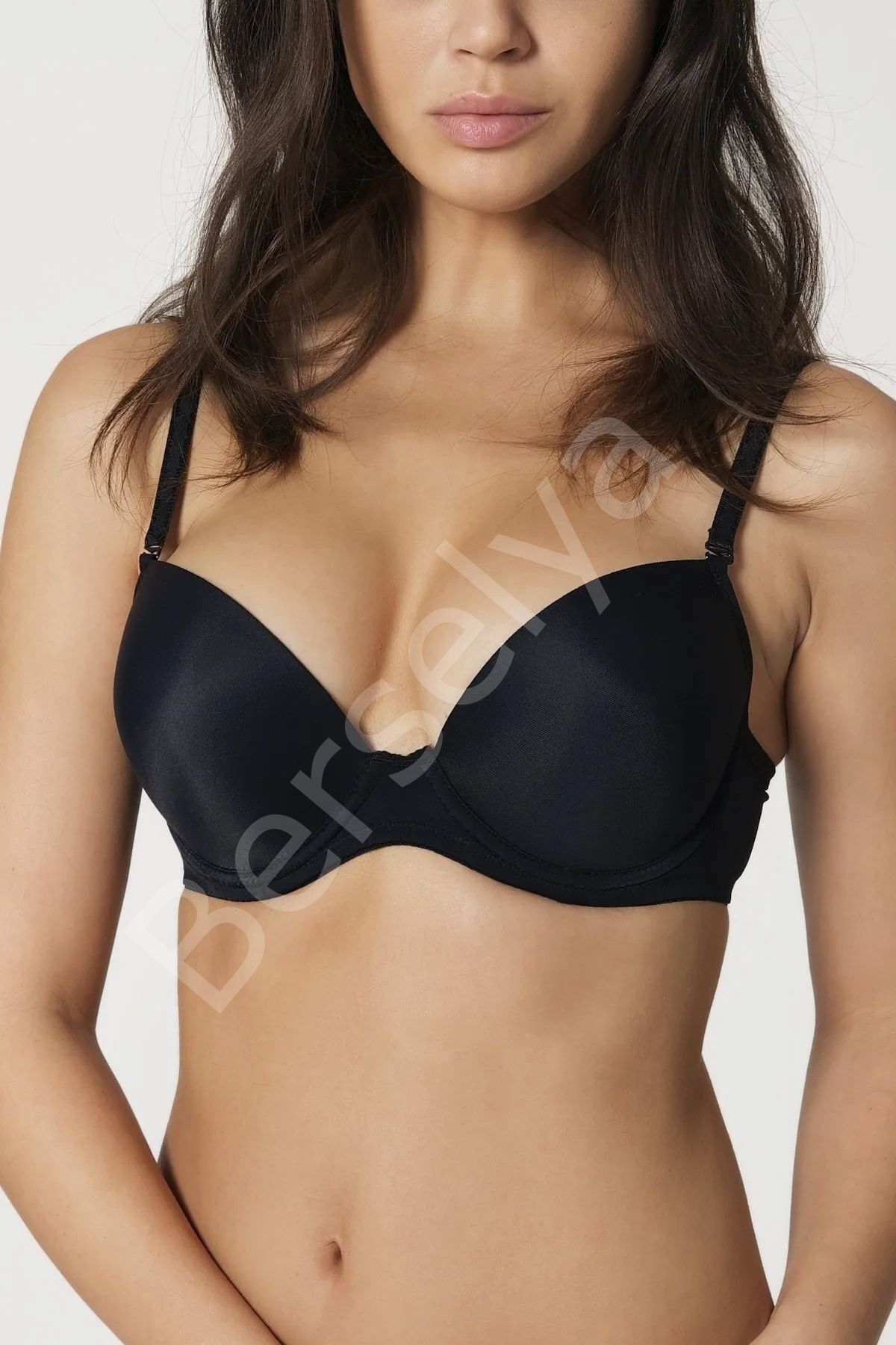 Orkide Kadın Siyah Push Up Dolgulu Basic Sütyen 8350