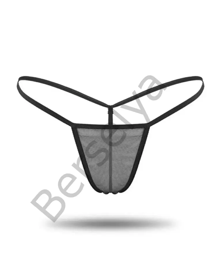 Kadın 3'lü Transparan Tül String