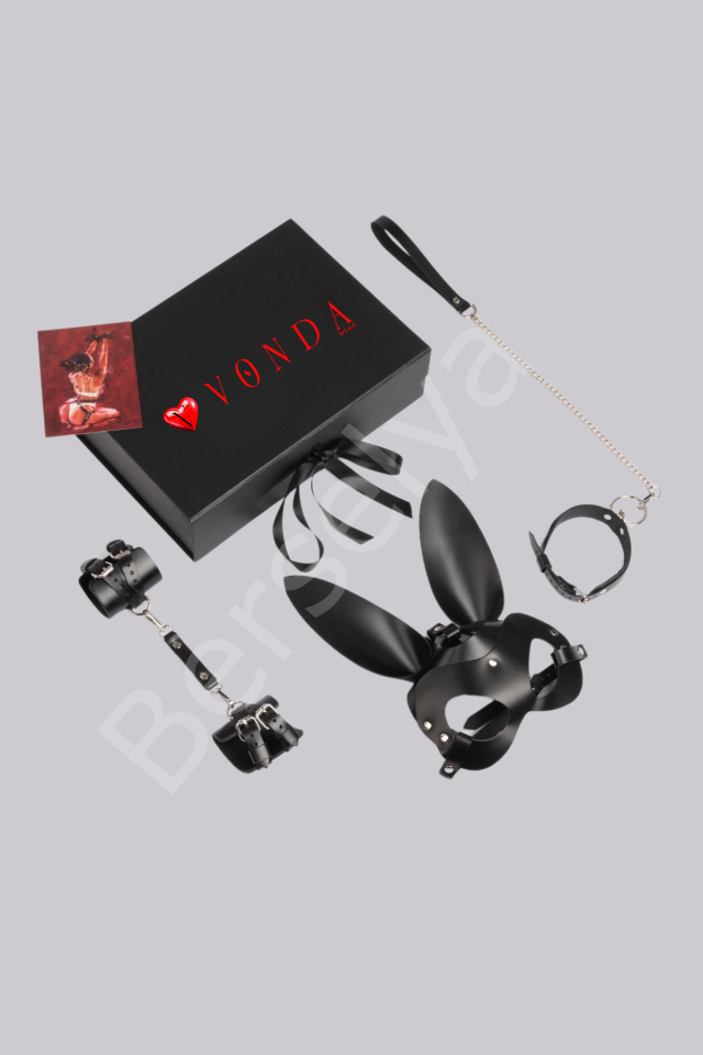 5li Fantezi Harness Deri Siyah Set Özel Tasarım Premium Model 800729s