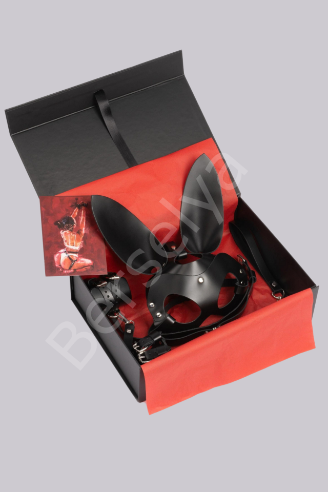 5li Fantezi Harness Deri Siyah Set Özel Tasarım Premium Model 800729s