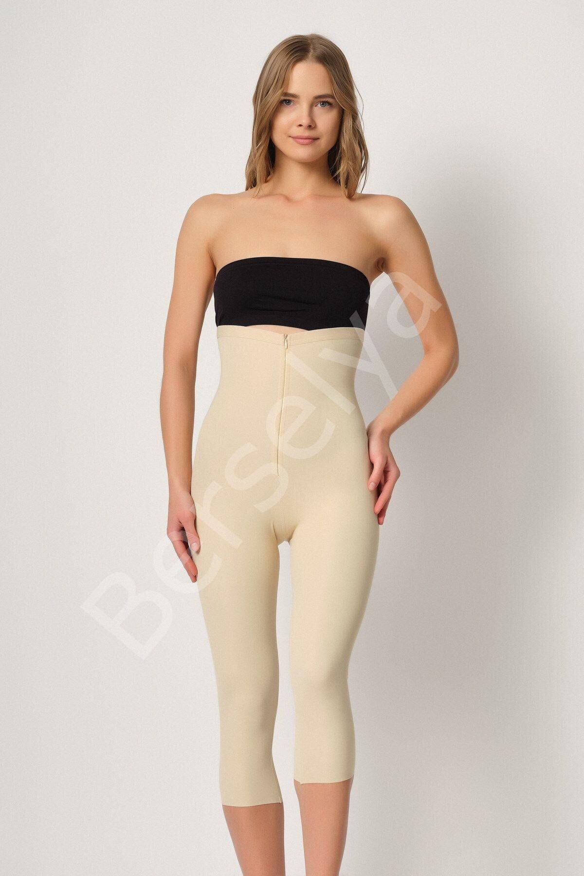 Ten Mı Emay 2868 Fermuarlı Kapri Tayt Lazer Korse