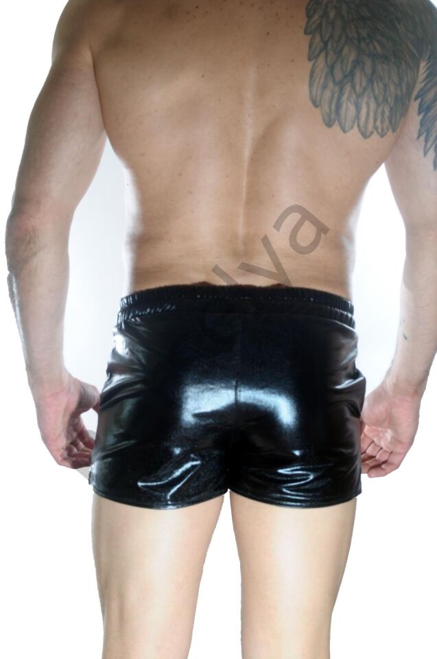 Erkek Siyah Lame Short