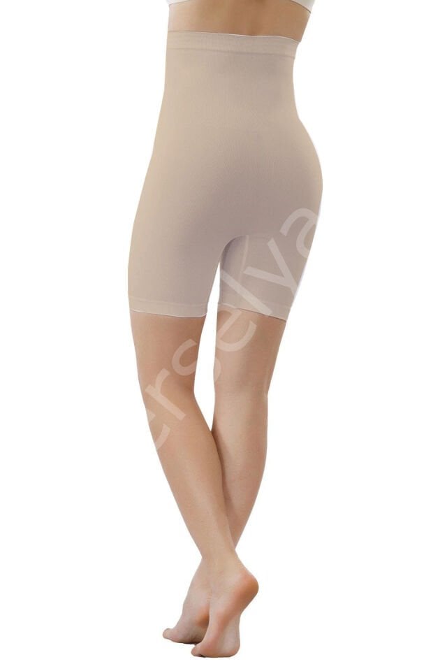 Mideli Uzun Paçalı Bayan Korse 11005 - Ten