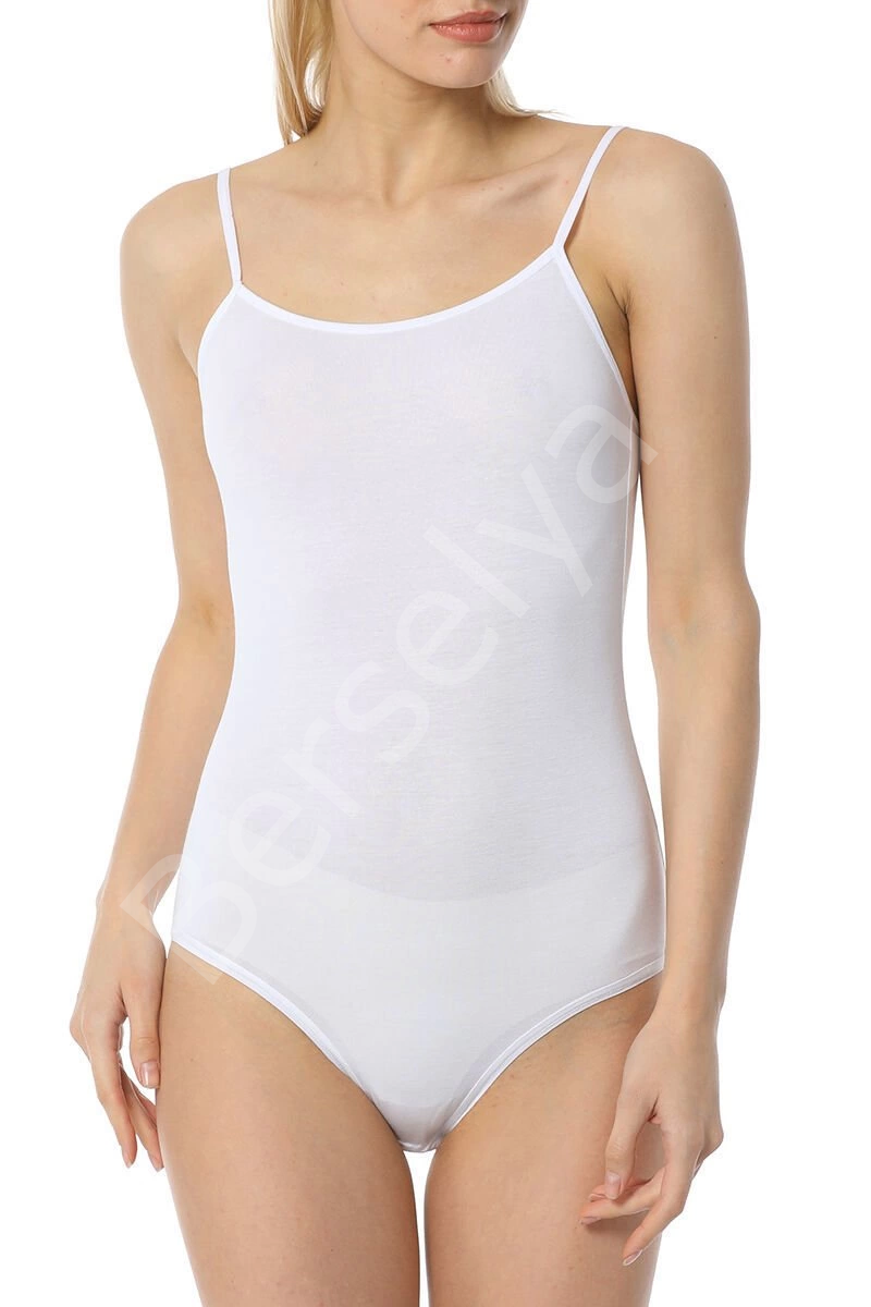 9251 Bayan İnce Askılı Çıtçıtlı Body