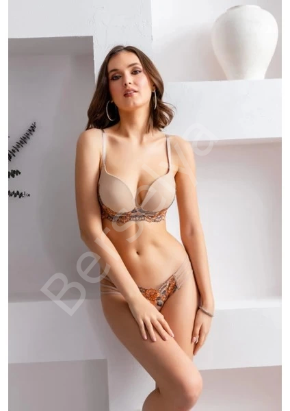 Gallipoli 31921 Çiçek Desenli Sütyen Takımı