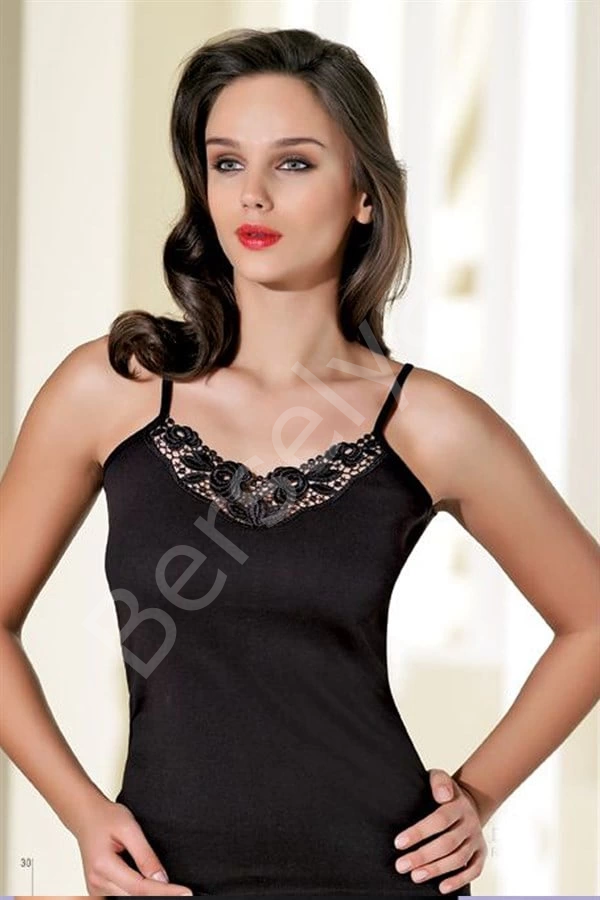 Şahinler Motifli İp Askı Atlet B080