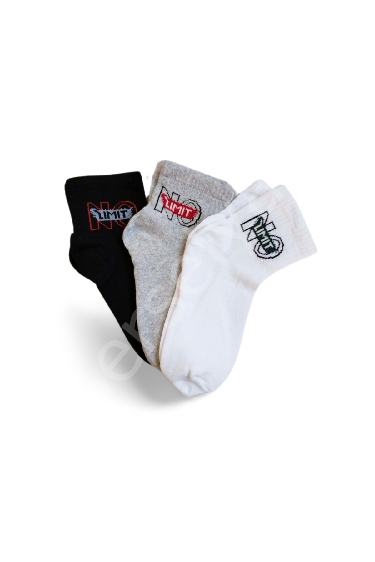 Pamuklu Kısa Bilek Çorap Yazlık  No Limit 3 Çift