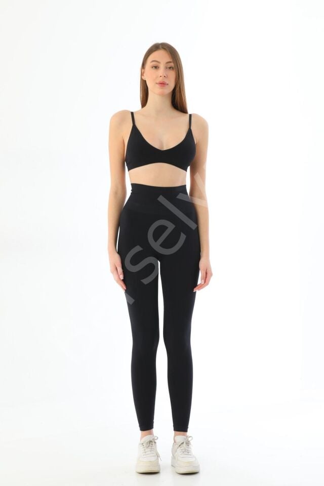 Siyah Mı 3905 Yüksek Bel Toparlayıcı Tayt