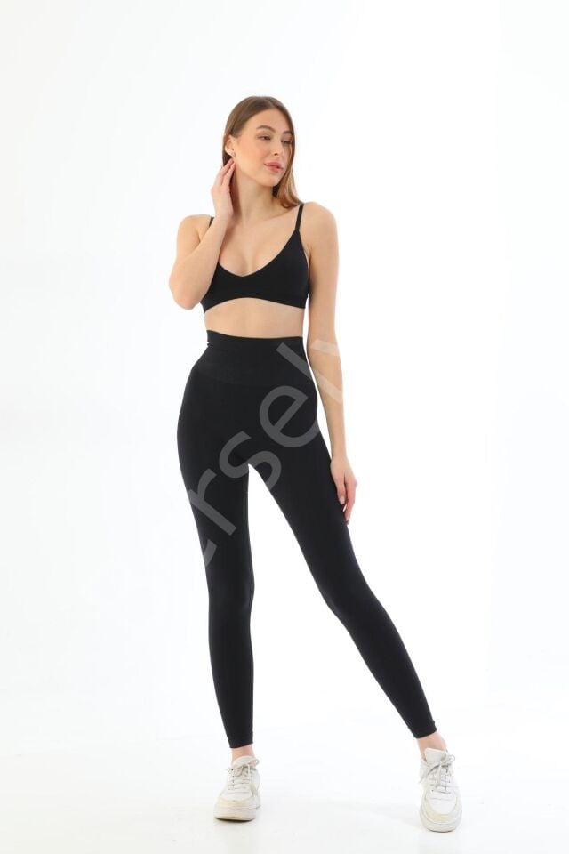 Siyah Mı 3905 Yüksek Bel Toparlayıcı Tayt