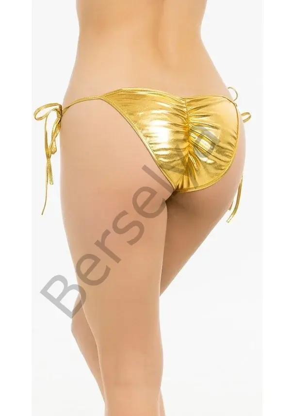 Fantazi Altın Seksi Yandan Bağlamalı String - Külot