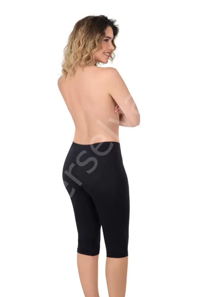 Siyah  3856 Soft Kapri Tayt