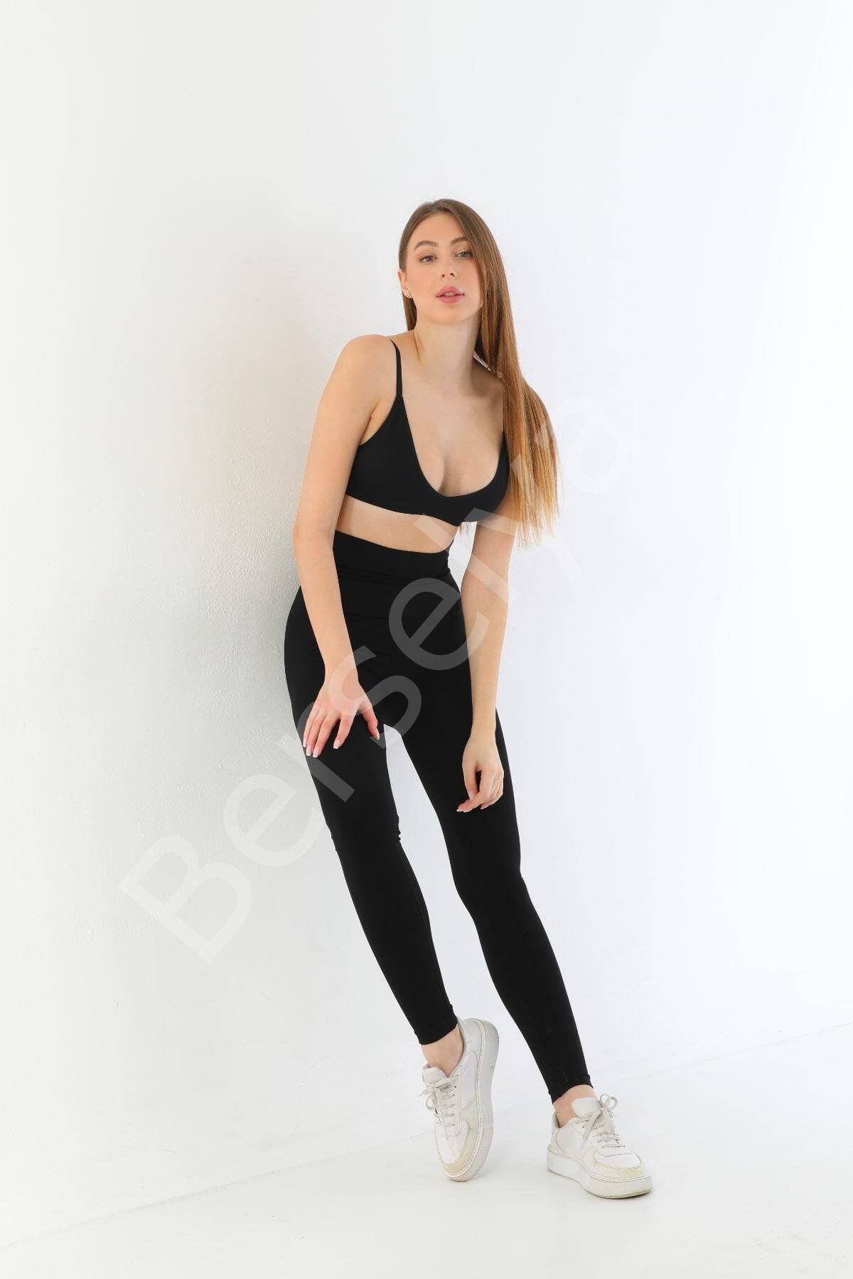 Siyah Mı 3904 Göğüs Altı Yüksek Bel Toparlayıcı Tayt