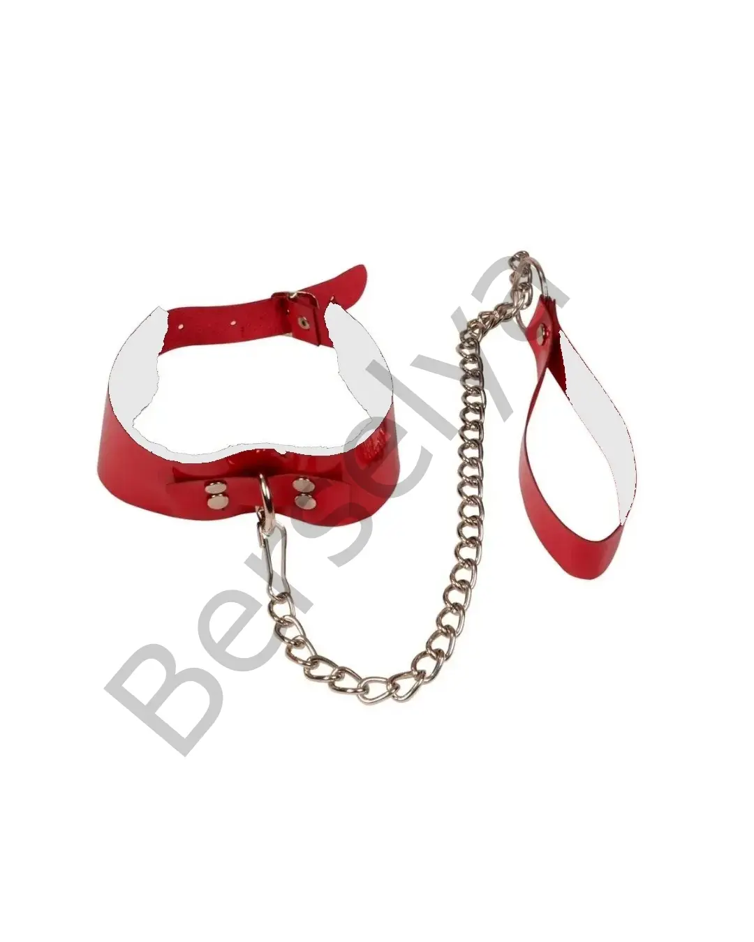 Fantezi Seksi Kırmızı Harness Tasma