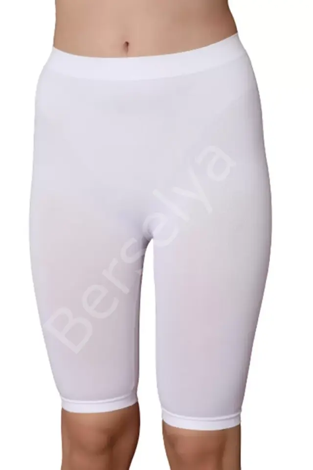 Beyaz  3856 Soft Kapri Tayt