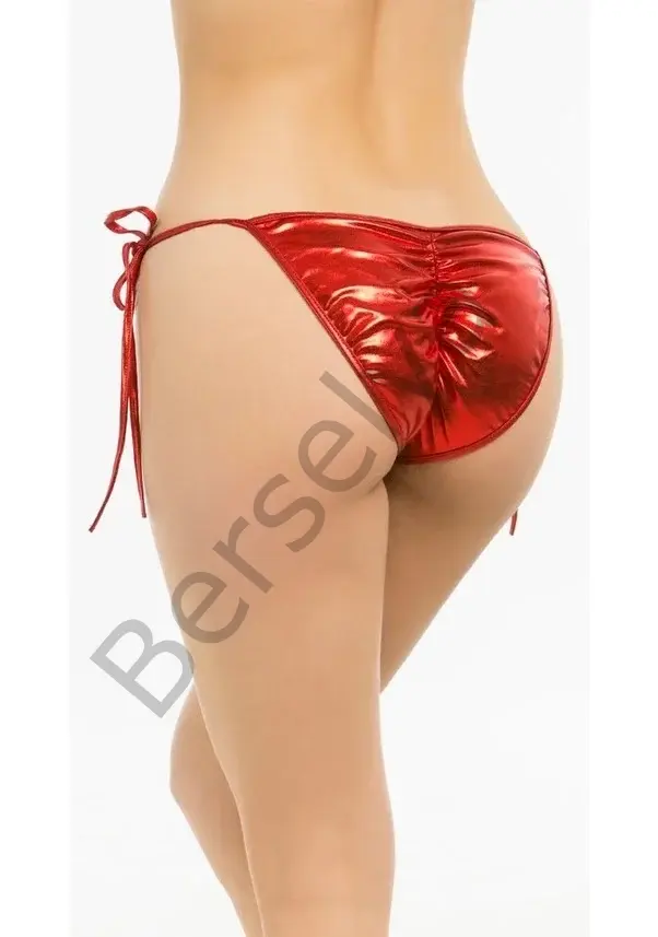 Fantazi Aşk Kırmızısı Seksi Yandan Bağlamalı String - Külot