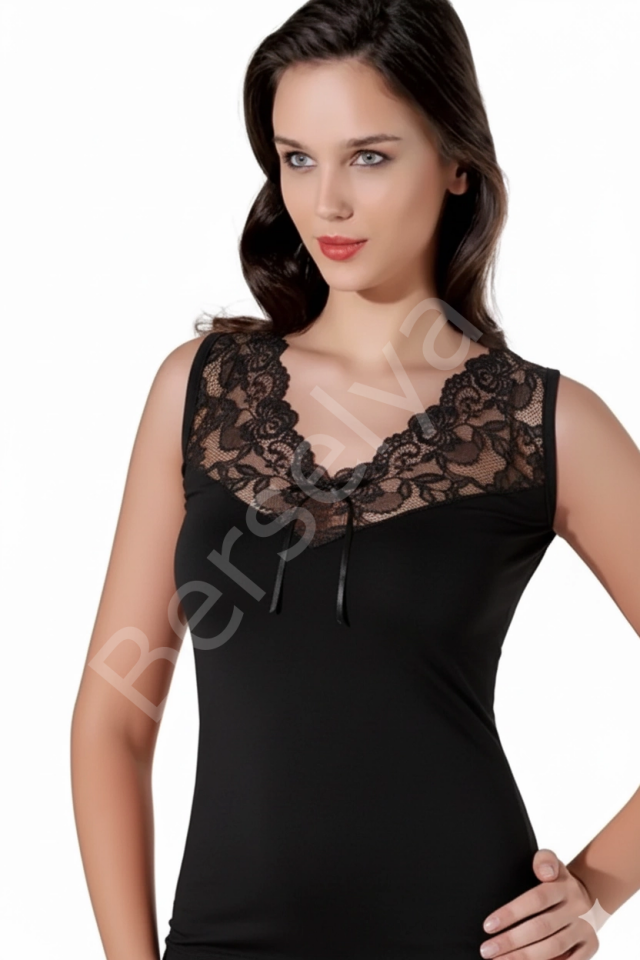 Şahinler Dantelli V Yaka Atlet B398