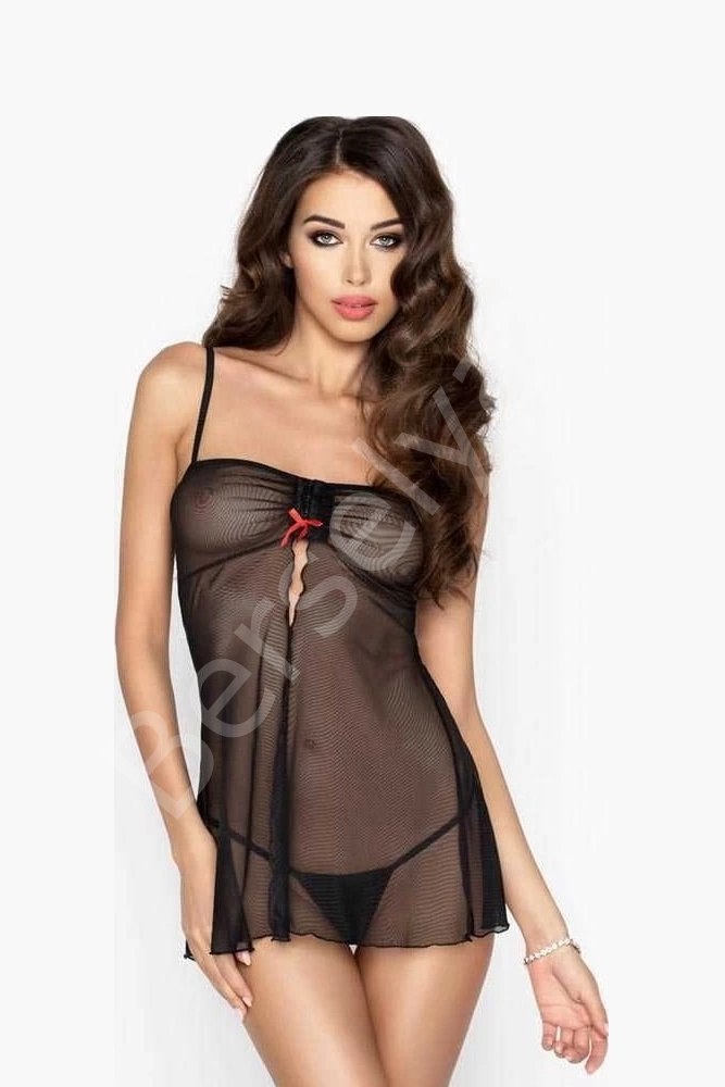 Siyah Transparan Fantazi Gecelik Brf1191